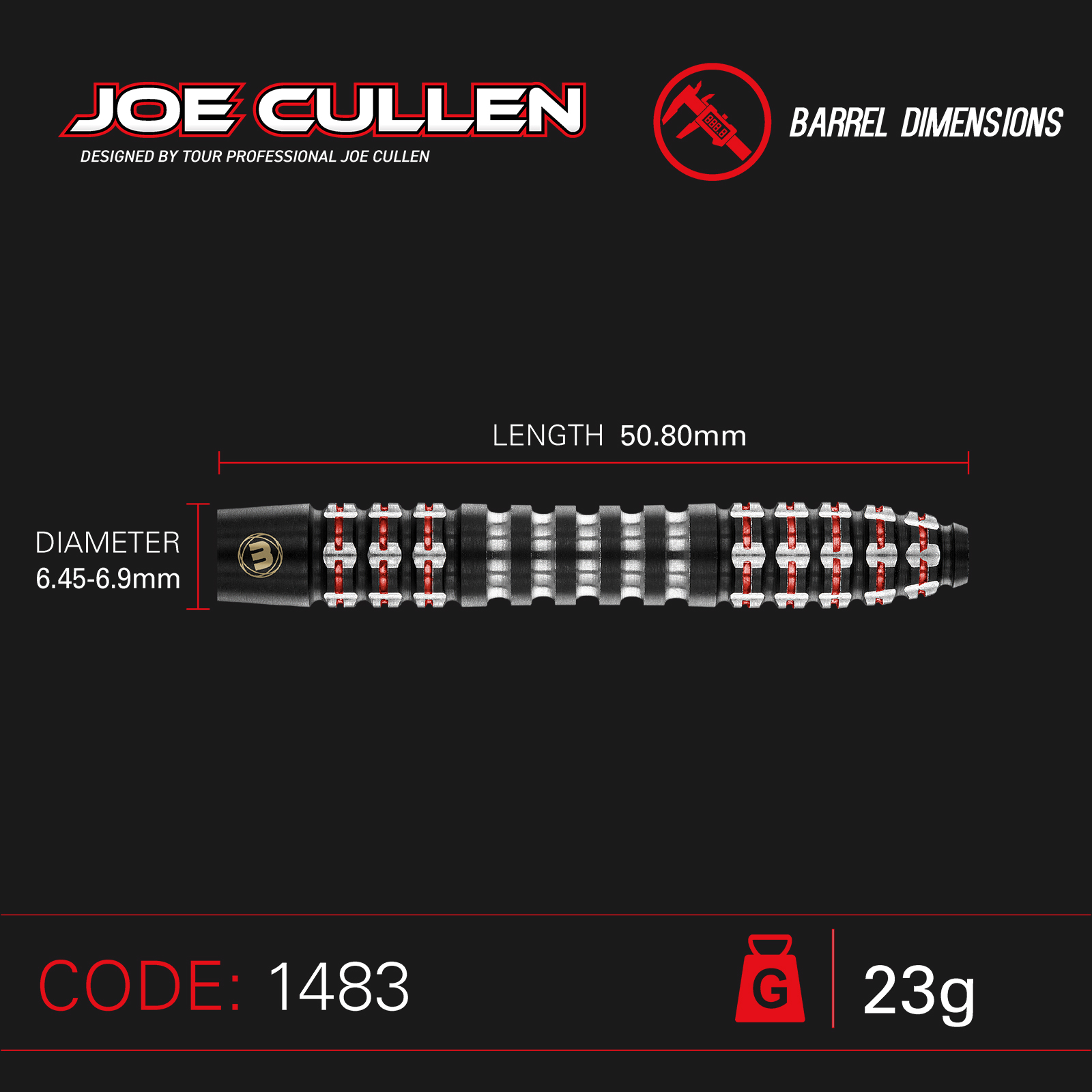 Invisible-Darts - Winmau Joe Cullen Ignition Steeldarts Details 2 Invisible-Darts - Winmau Joe Cullen Ignition Steeldarts Details 2
